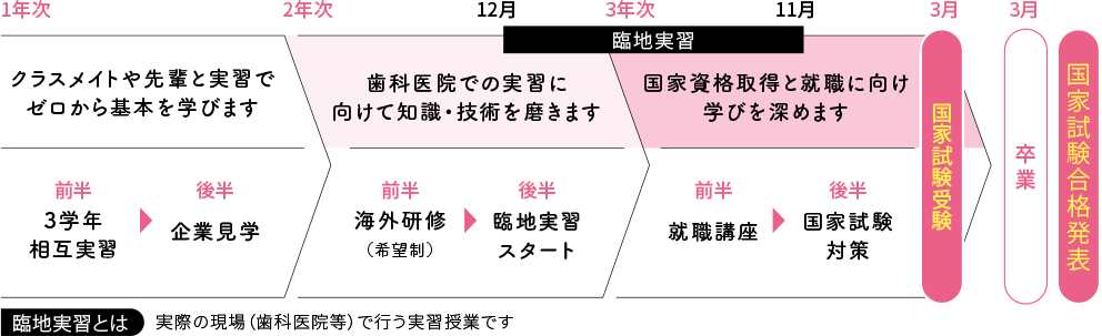 3年間の流れ